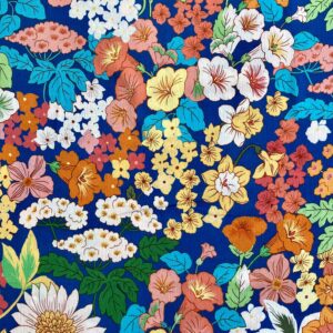 Crêpe de viscose fleurs vintage