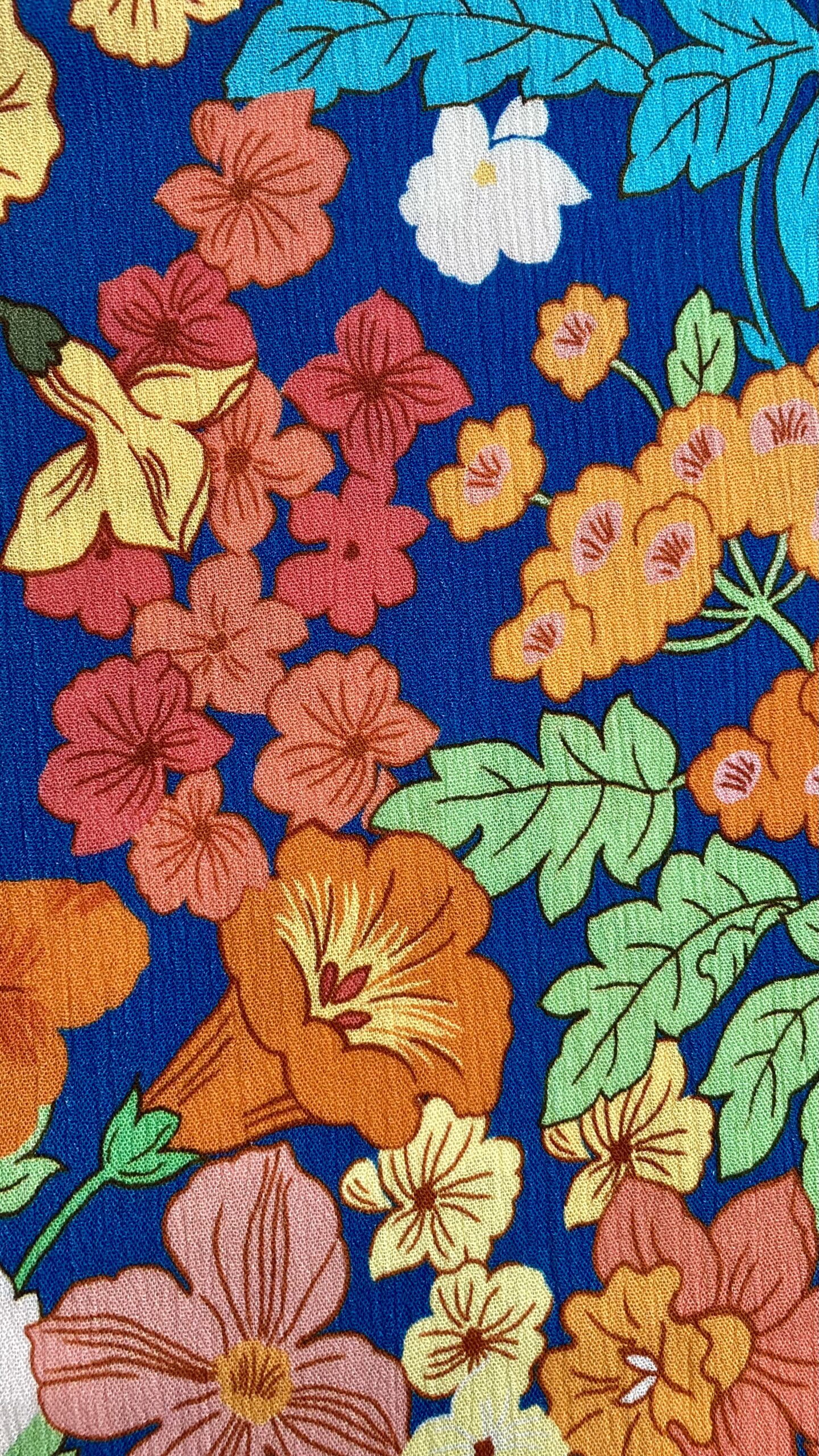 Crêpe de viscose fleurs vintage – Image 4