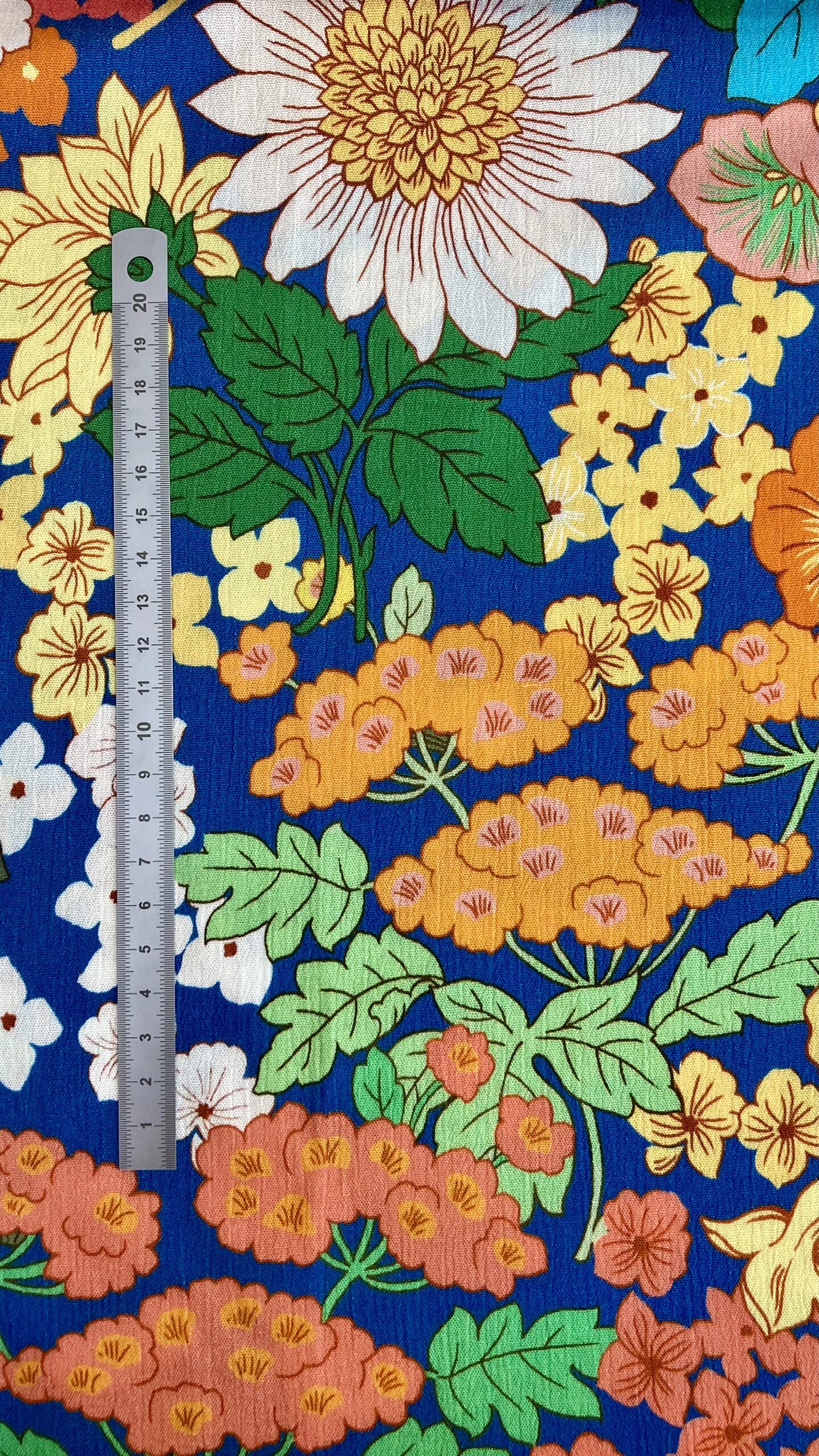 Crêpe de viscose fleurs vintage – Image 8