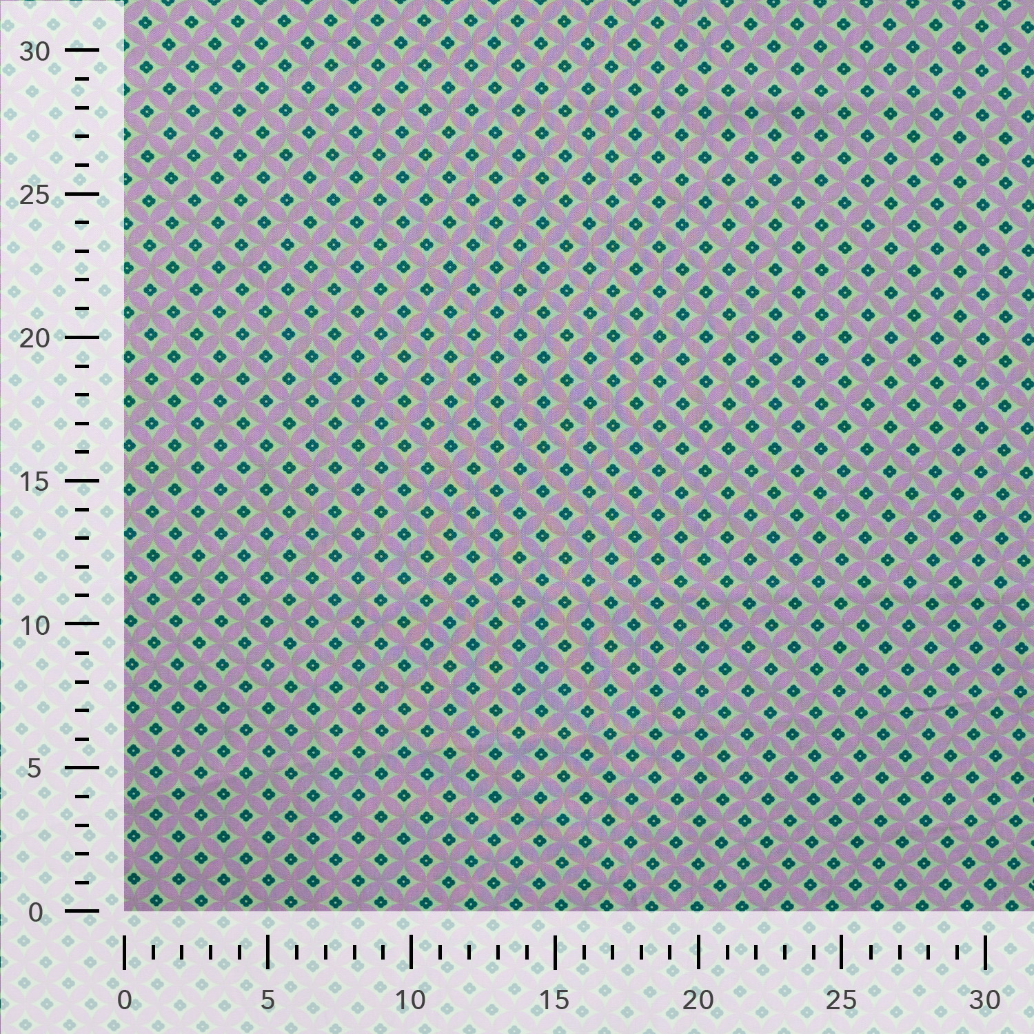 Popeline rétro fleurs violet – Image 4