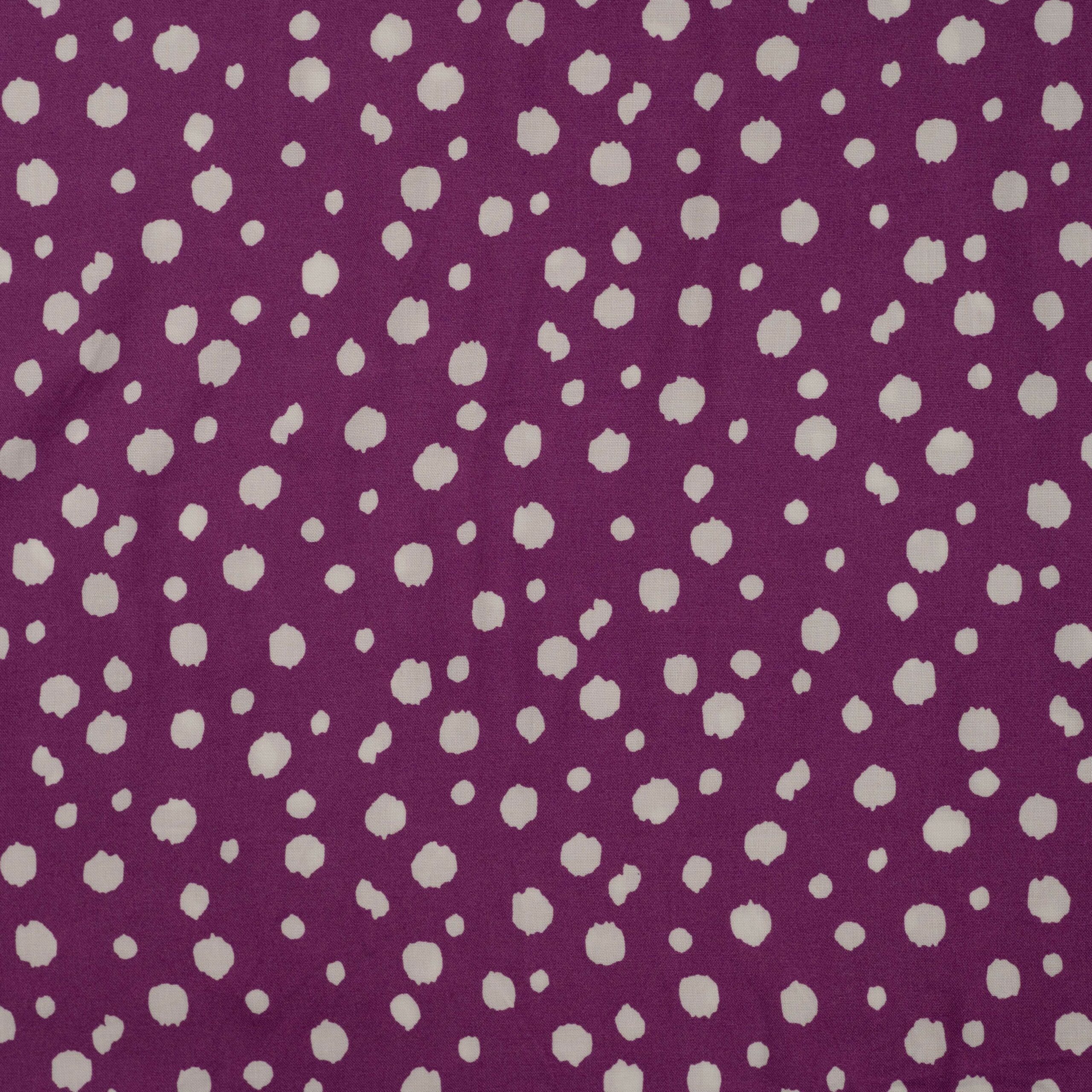 Viscose Chally cyclamen à pois – Image 5