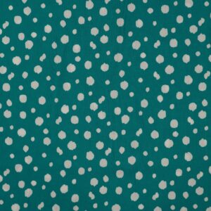 Viscose Chally émeraude à pois