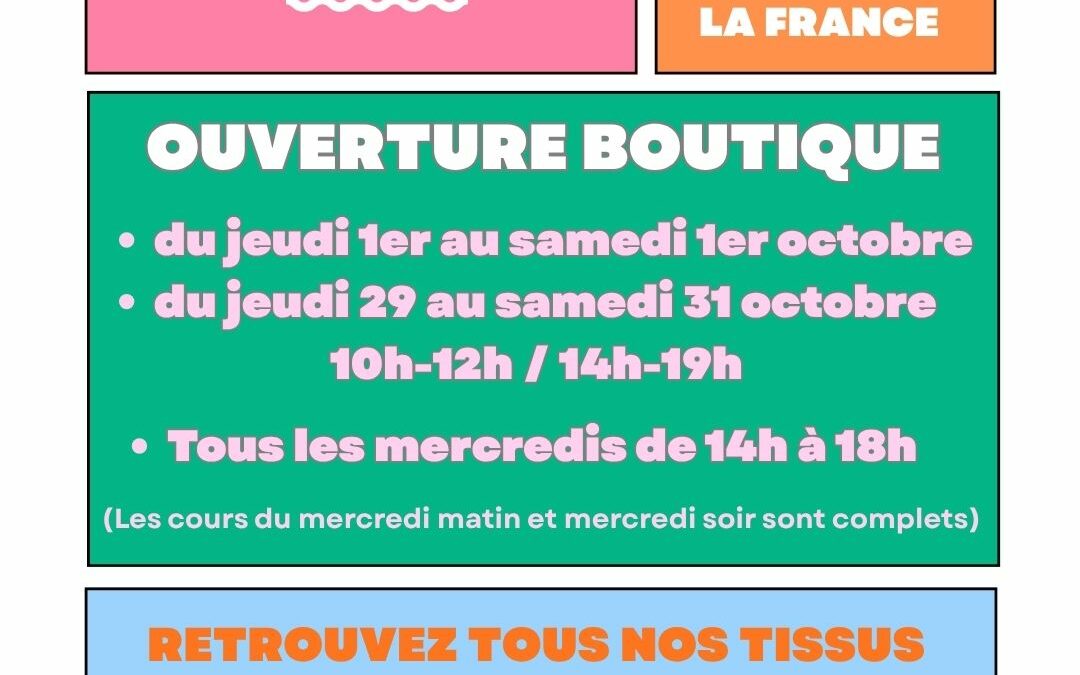 🔅 Octobre chez PALATINE : actualités et horaires